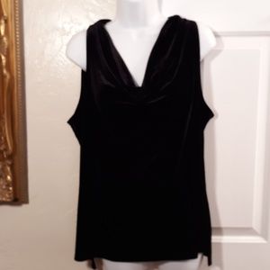 Calvin Klein Black Velvety Top NWT